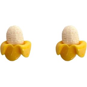 Banana Earrings for Women Yellow Earrings