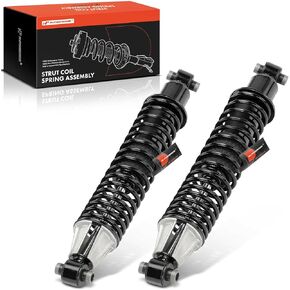 A-Premium Rear Pair (2) Complete Strut & Coil Spring Assembly Compatible with Ford Transit Connect 2014 2015 2016 2017 2018, Driver and Passenger Side