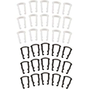 Fuel Line Retaining Clip, Fuel Line Retaining Clip Assortment Kit, Fuel Line Retainer Clip Assortment, Fuel Line Hose Pipe Retainer Retaining Clip for 15pcs 3/8" and 15Pcs of 5/16",Clamps and Sleeving
