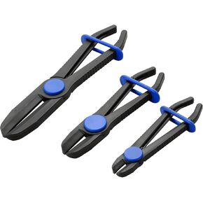 Hose Pinch Off Pliers, Long Reach Hose Pinch Off Pliers Set for Flexible Hoses Brake Fuel Coolant Hoses Maintenance, Hose Pinch Pliers (3pcs Straight)