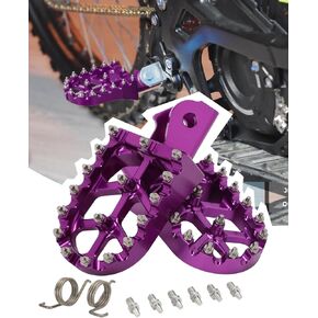 Motorcycle Foot Pegs Pedal Footpegs for CRF150F, CRF230F, CRF250F, XR125L, XR150L, Sur Ron S/X, RED