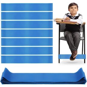36 Pcs Blue Chair Bands Fidget Chair Bands for Kids with Fidgety Feet Chair Bands Rubber Band for Chair Elastic Chair Bands Stress Bands Chair Leg Strap for Kids Chairs Students ADHD Sensory