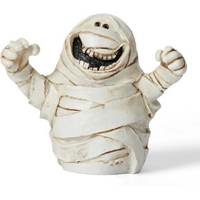 Happy Mummy Statue, Retro Realistic Halloween Sculpture, Art Collection Sculpture, Desk Decoration, Bookshelf Decoration, Office Decoration