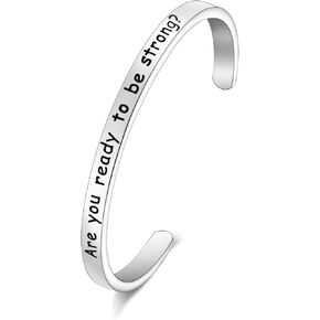 CENWA Buffy Vampire Inspired Gift Buffy Fandom Gift Are You Ready to Be Strong Bracelet 90's Television Gifts