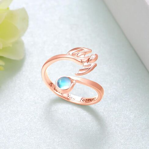 Dragon Ring for Women 925 Sterling Silver Moonstone Dragon Open Ring Dragon Jewelry Gifts for Girls in Saudi Arabia