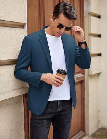 COOFANDY Men's Casual Blazer Lightweight Sport Coat Two Buttons Slim Fit Suit Jackets in Saudi Arabia