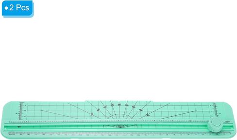 PATIKIL 12 Inch Paper Cutter, 2 Pcs Portable Paper Trimmer Slicers Scrapbooking Tool for A4 Size Paper Craft Paper Photo Cardstock, Green in Saudi Arabia