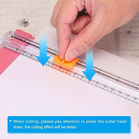 PATIKIL 12 Inch Paper Cutter, 2 Pcs Portable Paper Trimmer Slicers Scrapbooking Tool for A4 Size Paper Craft Paper Photo Cardstock, Green in Saudi Arabia