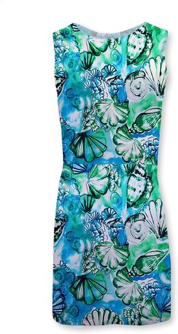 Banana Boat UPF 50+ Women's Sleeveless Printed Tank Dress Beach Cover Up Floral Dress |Sun Dress | Swimsuit Coverup for Women in Saudi Arabia