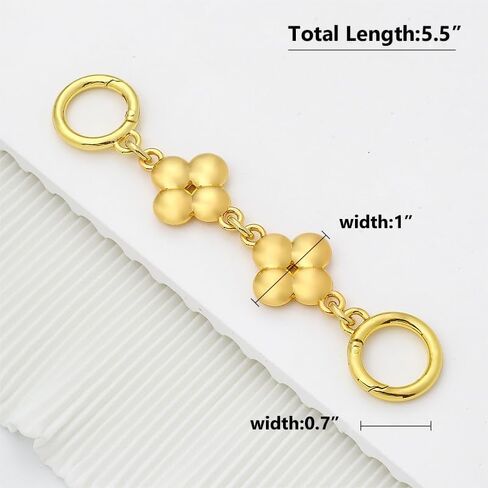 AUMEY 5.5"/7.2" Purse Extension Chain, Metal Shoulder Extension Handbag Strap,Bag Strap, Bag Accessorie in Saudi Arabia