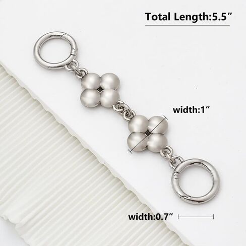 AUMEY 5.5"/7.2" Purse Extension Chain, Metal Shoulder Extension Handbag Strap,Bag Strap, Bag Accessorie in Saudi Arabia