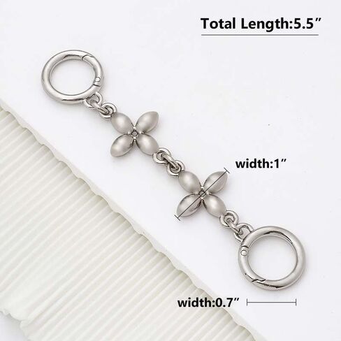 AUMEY 5.5"/7.2" Purse Extension Chain, Metal Shoulder Extension Handbag Strap,Bag Strap, Bag Accessorie in Saudi Arabia