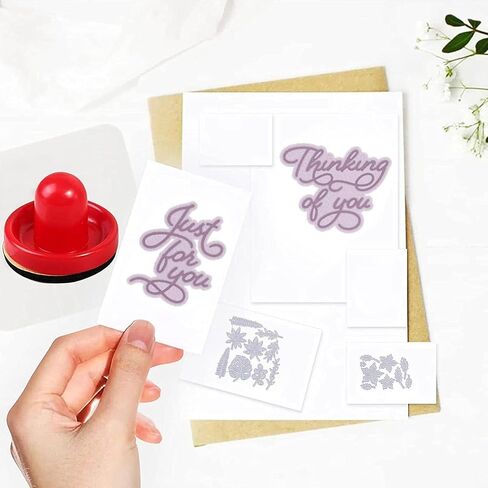 أداة ضغط ختم الأكريليك الأحمر لطوابع واضحة لسكرابوكينغ تستخدم لوضع ضغط متساوي على منصة الطوابع، أدوات يدوية للضغط الدقيق لختم القصاصات والنقش وختم صناعة البطاقات، الطوابع in Saudi Arabia