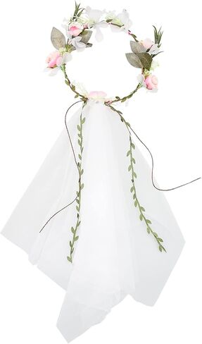 Wedding Veil, Floral Veil, Bachelorette Bridal Shower Wedding Party Favor Gift Decoration Supply in Saudi Arabia