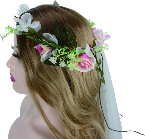 Wedding Veil, Floral Veil, Bachelorette Bridal Shower Wedding Party Favor Gift Decoration Supply in Saudi Arabia