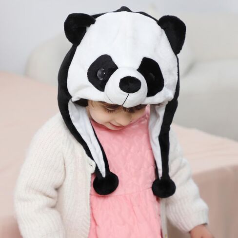 MICHLEY Plush Kawaii Super Soft Warm Hats with Ear Flaps for Kids, Cozy Fleece Winter Hat for Kids and Children in Saudi Arabia