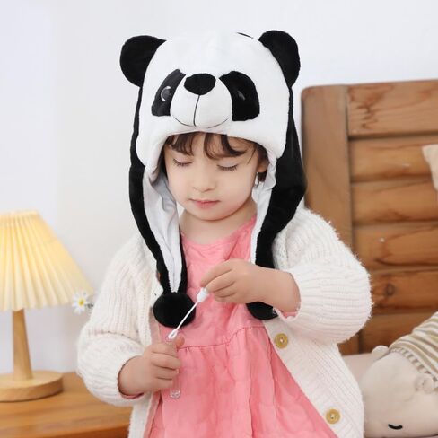 MICHLEY Plush Kawaii Super Soft Warm Hats with Ear Flaps for Kids, Cozy Fleece Winter Hat for Kids and Children in Saudi Arabia