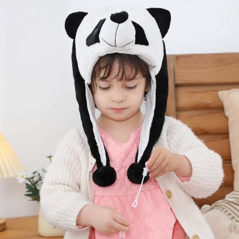 MICHLEY Plush Kawaii Super Soft Warm Hats with Ear Flaps for Kids, Cozy Fleece Winter Hat for Kids and Children in Saudi Arabia