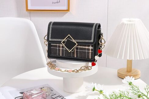 Anbys Bag Extender Chain Purse Extender Hearts Shape Replacement Purse Strap Extender Bag Charms for Purse Handbags Cross Body Bag(Black) in Kuwait