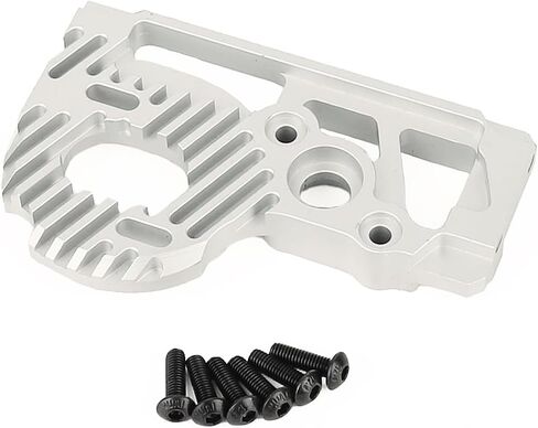 Metal Aluminum Alloy Motor Mount for 1/10 RC Crawler Axial SCX10 PRO AXI232078 Upgrade Parts(Red) (Silver) in Saudi Arabia
