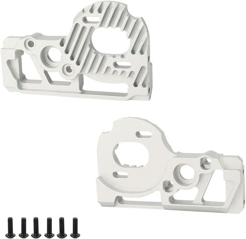 Metal Aluminum Alloy Motor Mount for 1/10 RC Crawler Axial SCX10 PRO AXI232078 Upgrade Parts(Red) (Silver) in Saudi Arabia