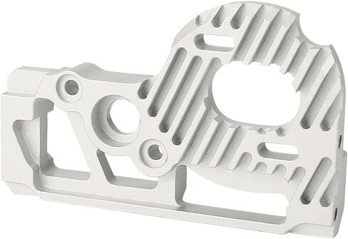 Metal Aluminum Alloy Motor Mount for 1/10 RC Crawler Axial SCX10 PRO AXI232078 Upgrade Parts(Red) (Silver) in Saudi Arabia
