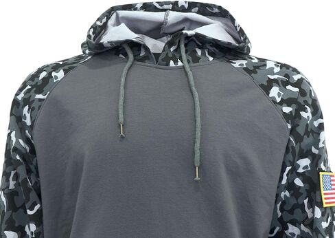 VATRENUS FR Hoodies for Men 7.5oz Cotton Camo Two-Tone Flame Resistant Pre-Washed Fire Retardant Welding Sweatshirt in Kuwait