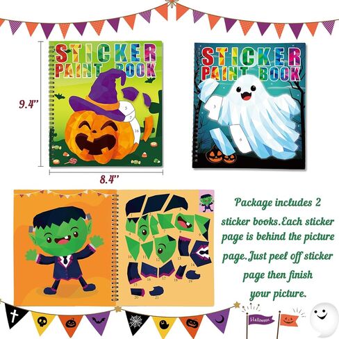 90shine 2PCS Summer Sticker Books for Kids Ages 4-8 End of The Year Gifts from Teacher for Students Create 22 Pictures in Saudi Arabia