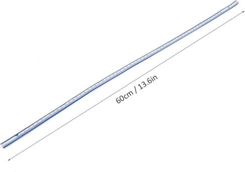 مسطرة منحنية، أداة قياس بمقياس بلاستيكي متري، مسطرة ثعبان فرنسية منحنية ناعمة ودقيقة قابلة للانحناء للرسم والخياطة، تتضمن مسطرة تتبع مرنة (24 بوصة) in Kuwait