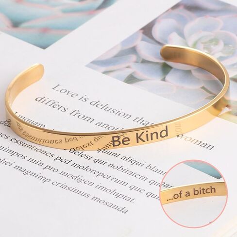 Be Kind Of A B Necklace Bracelet Set for Women Hidden Message Necklace Bracelet Set To Best Friends Sorority Sisters Friendship Gift Jewelry in Kuwait