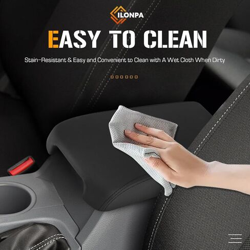 ILONPA Black Center Console Lid Cover Armrest Box Cover Compatible with 2013 2014 2015 2016 2017 2018 Nissan Altima in Saudi Arabia