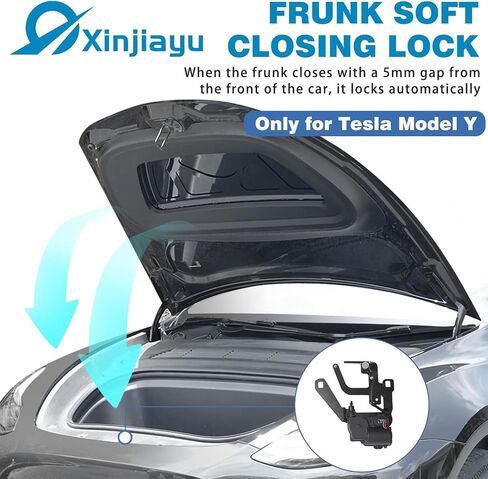 إغلاق ناعم من Power Frunk لـ Tesla Model Y Auto Frunk Closer غطاء صندوق السيارة الأمامي قفل تلقائي أقرب متوافق مع 2020-2024 Tesla Model Y in Saudi Arabia