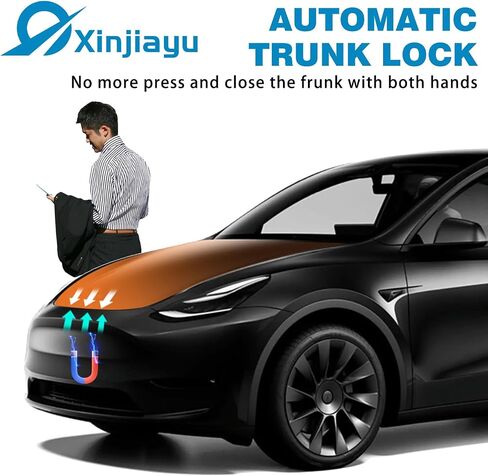 إغلاق ناعم من Power Frunk لـ Tesla Model Y Auto Frunk Closer غطاء صندوق السيارة الأمامي قفل تلقائي أقرب متوافق مع 2020-2024 Tesla Model Y in Saudi Arabia