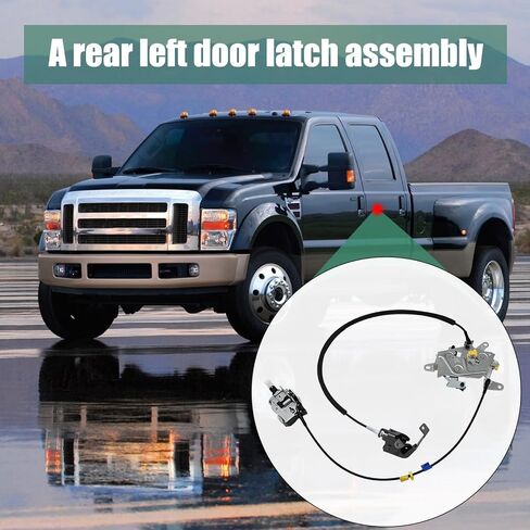 Rear Left Driver Door Latch Lock Assembly AC3Z28264A01B Door Lock Latch Actuator Replacement for Ford F-250 F-350 Super Duty 2008-2016 Replace# BC4Z-71264B52-A in Saudi Arabia