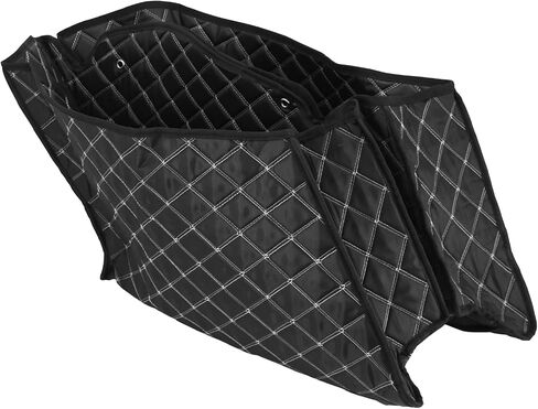 Motorcycle Saddlebag Liners 4" Extended Saddlebags Inserts Fits for Harley Touring Road King Road Glide Street Glide Electra Glide 2014-2023 (White Thread) in Saudi Arabia
