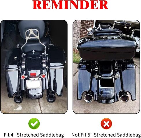 Motorcycle Saddlebag Liners 4" Extended Saddlebags Inserts Fits for Harley Touring Road King Road Glide Street Glide Electra Glide 2014-2023 (White Thread) in Saudi Arabia