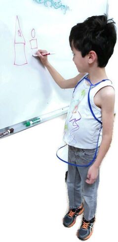 Vinyl Artist Painting Aprons for Kids, Kids Painting Smocks by Playscene Inc (12, Vinyl Multicolored) in Saudi Arabia