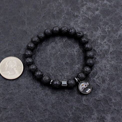 Handmade Natural Stone Faith Mustard Seed Charm Bracelet for Men or Women Christian Religious Inspirational Bracelet Gift Y4107 in Saudi Arabia