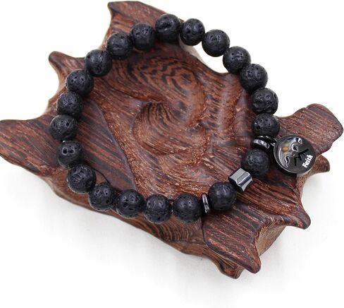 Handmade Natural Stone Faith Mustard Seed Charm Bracelet for Men or Women Christian Religious Inspirational Bracelet Gift Y4107 in Saudi Arabia