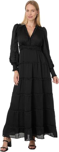 CeCe Women's Plisse Ruffle Maxi Dress in Saudi Arabia