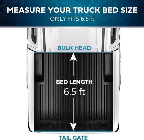 غطاء شاحنة تونيو لسيارة Ford F-150 2015-2024 بطول سرير 5.5 قدم، غطاء سرير شاحنة رول ناعم مناسب لجميع الأحوال الجوية للشاحنة مطبوع عليه علم أسود in Kuwait