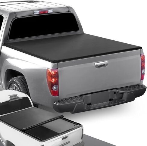 DNA Motoring TTC-RU-041 Pickup Truck Bed Soft Roll-Up Tonneau Cover Compatible with 04-12 Colorado Canyon / 07-08 I-290 I-370 6Ft Fleetside/Styleside Bed in Saudi Arabia