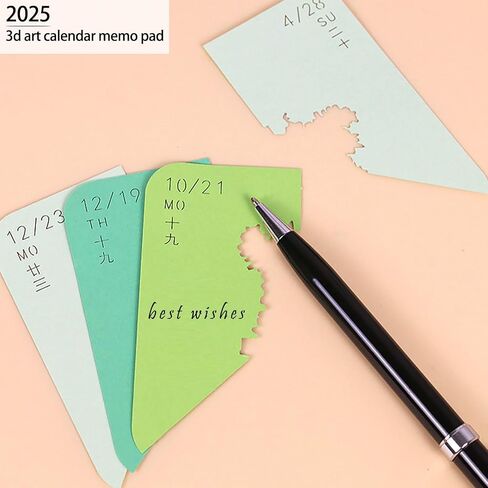 Time Piece Calendar 2025, 3d Calendar, Tear-Away 3D Paper Art Notepad, Small 3d Desk Calendar 2025 with Light, Fun 3d Memo Pad Artistic Calendar, DIY Paper Carving Desktop Decoration (Tree of Life) in Saudi Arabia