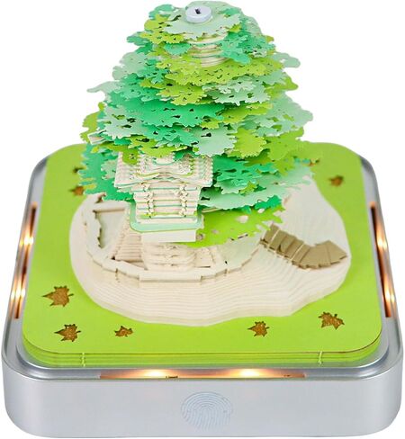 Time Piece Calendar 2025, 3d Calendar, Tear-Away 3D Paper Art Notepad, Small 3d Desk Calendar 2025 with Light, Fun 3d Memo Pad Artistic Calendar, DIY Paper Carving Desktop Decoration (Tree of Life) in Saudi Arabia