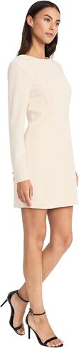 Donna Morgan Women's Elegant Long Sleeve Mini Fitted Silhouette with High Neckline-Versatile Cocktail Dress in Saudi Arabia