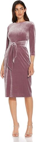Adrianna Papell Women's Velvet Tie Front Dress in Saudi Arabia