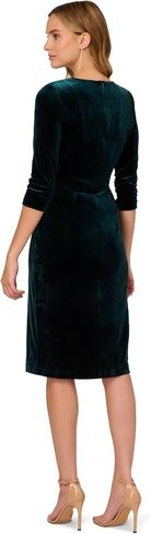 Adrianna Papell Women's Velvet Tie Front Dress in Saudi Arabia