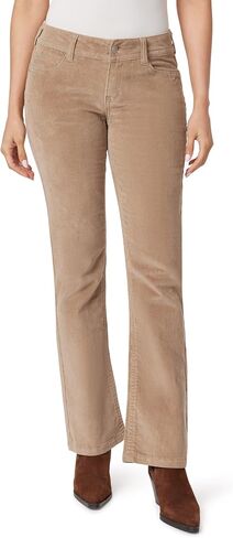 WallFlower Women's Feisty Curvy Low Rise Slim Flare Corduroy Juniors Pants in Kuwait