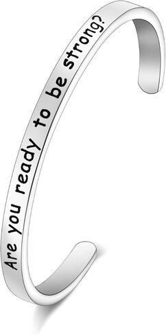 CENWA Buffy Vampire Inspired Gift Buffy Fandom Gift Are You Ready to Be Strong Bracelet 90's Television Gifts in Saudi Arabia