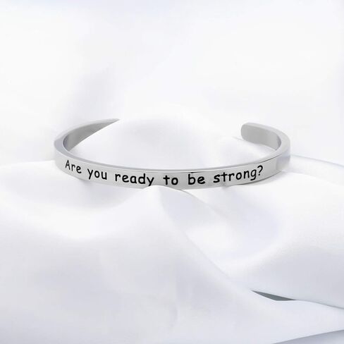 CENWA Buffy Vampire Inspired Gift Buffy Fandom Gift Are You Ready to Be Strong Bracelet 90's Television Gifts in Saudi Arabia